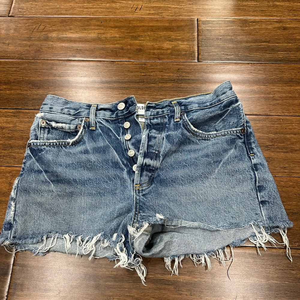 Agolde Parker Blue Denim Women Shorts size 26